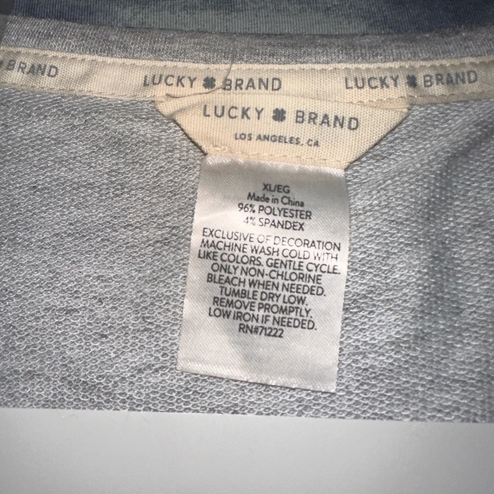FINAL CHANCE!! Lucky Brand Heather Gray Pajama Set 🌝 - Picture 4 of 6